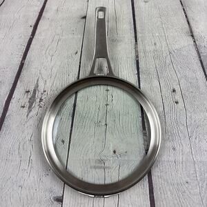 CALPHALON Premier‎ Space Saving Flat Glass Lid For 8" Fry Pan Skillet